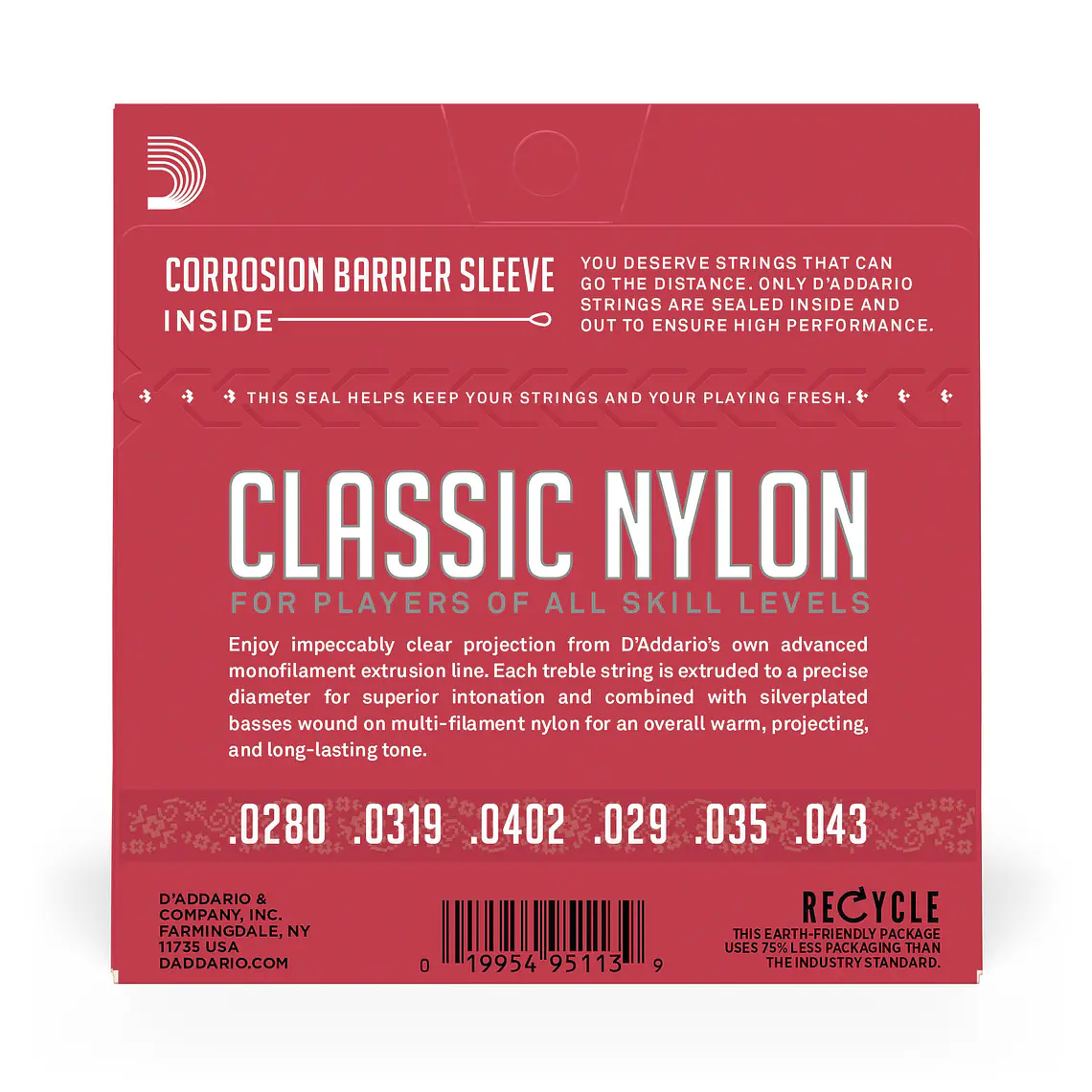 D'Addario EJ27N Classic Nylon Tensão Normal 2