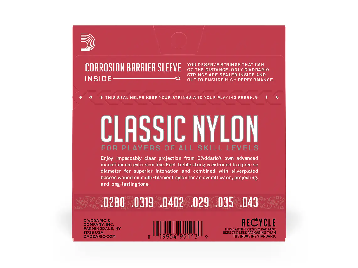 D'Addario EJ27N Classic Nylon Tensão Normal 2