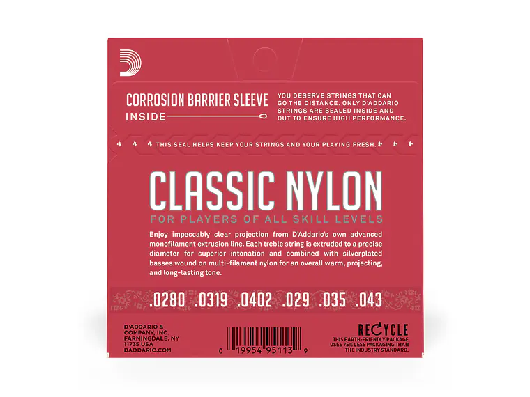 D'Addario EJ27N Classic Nylon Tensão Normal 2