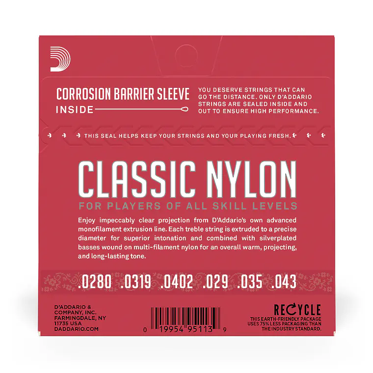D'Addario EJ27N Classic Nylon Tensão Normal 2
