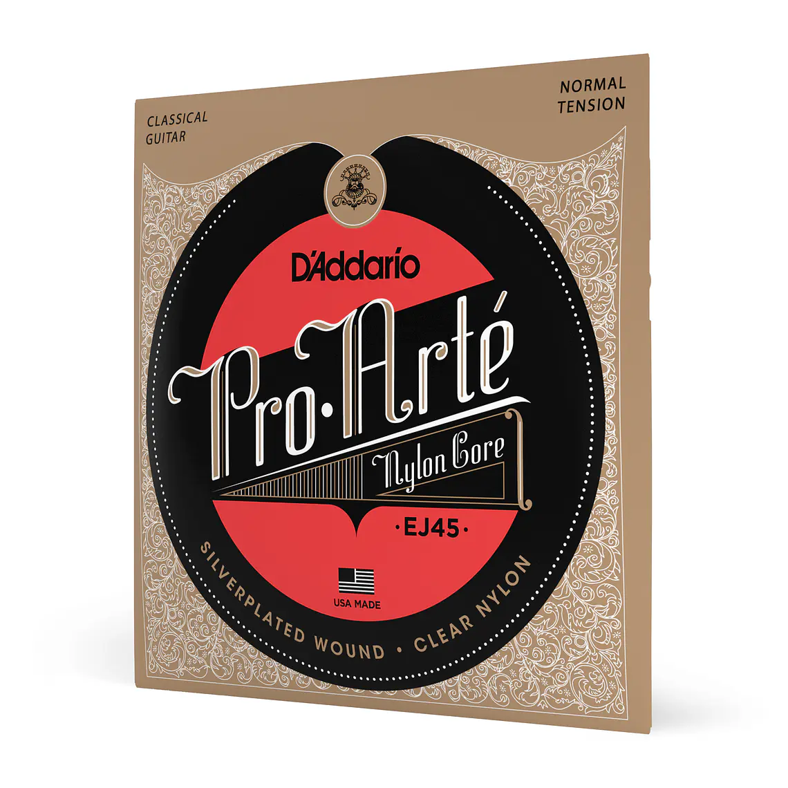 D'Addario EJ45 Pro-Arté Nylon Core Tensão Normal 3
