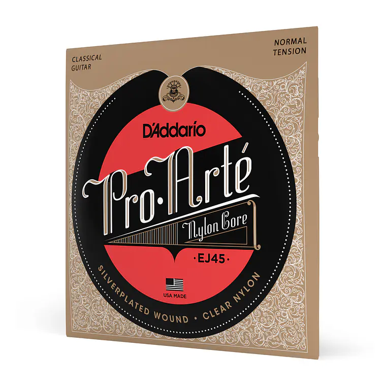 D'Addario EJ45 Pro-Arté Nylon Core Tensão Normal 3