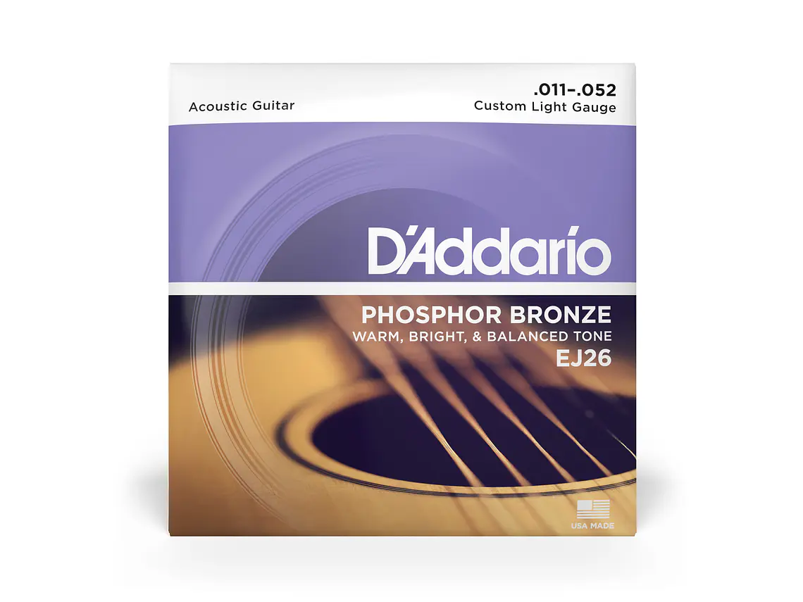 D'Addario EJ26 Phosphor Bronze 11-52 1