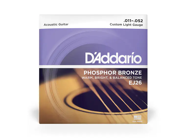 D'Addario EJ26 Phosphor Bronze 11-52 1