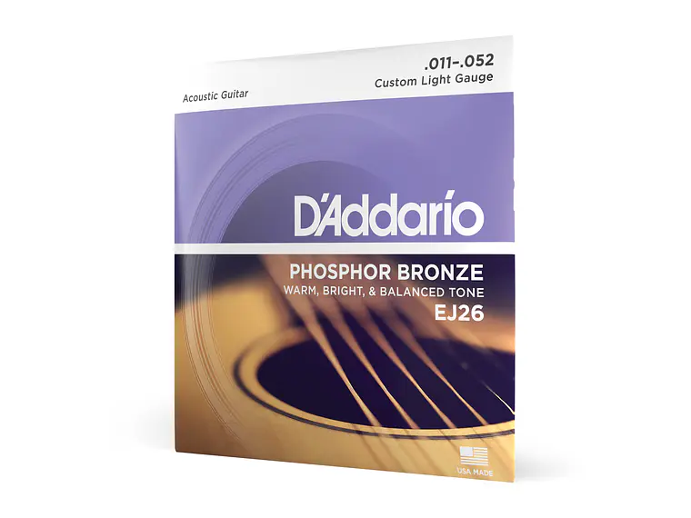 D'Addario EJ26 Phosphor Bronze 11-52 4