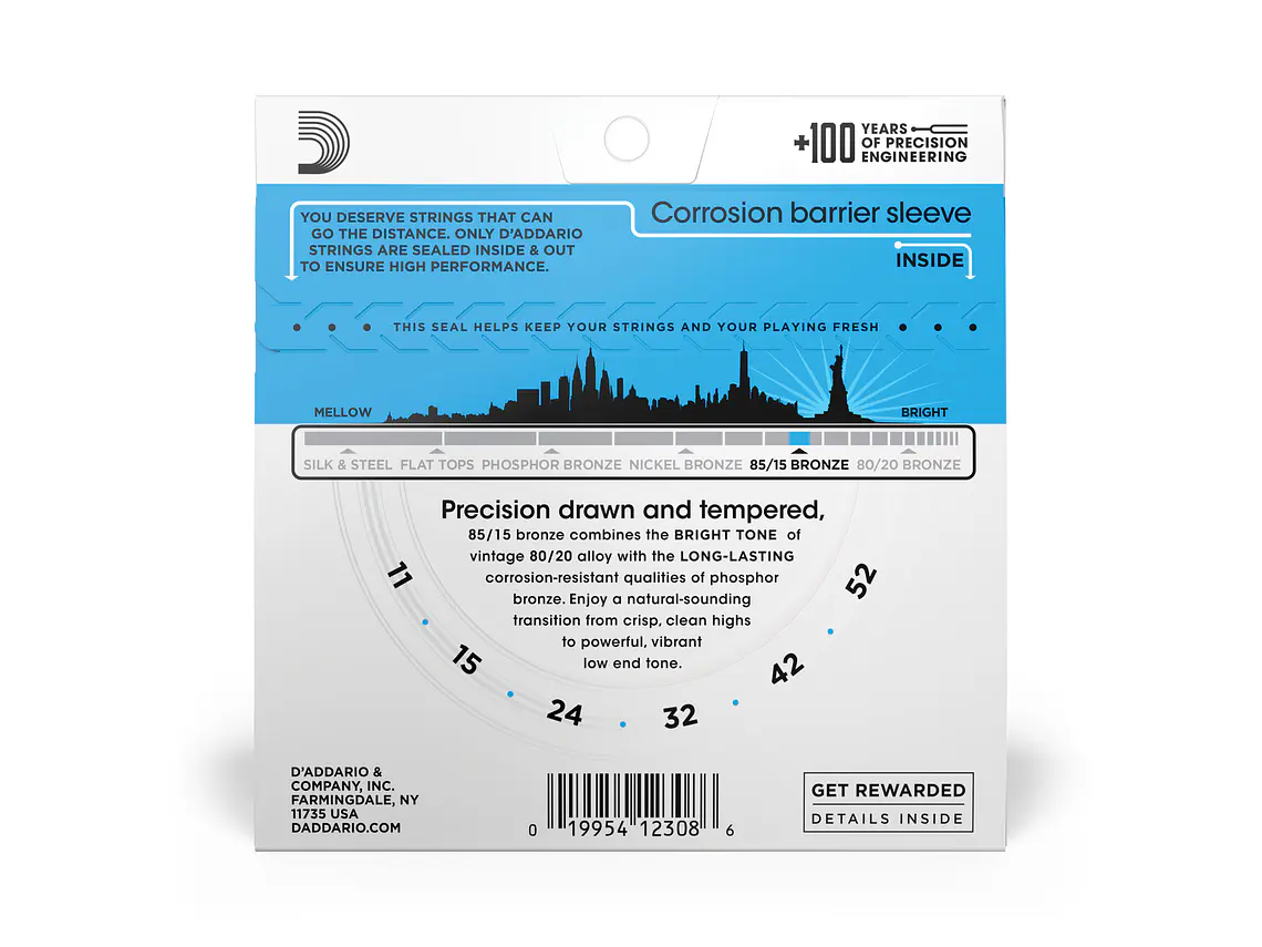D'Addario EZ910 GTR 85/15 Light 2