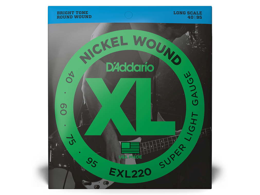 D'Addario EXL220 XL 40-95 LONG SCALE 1