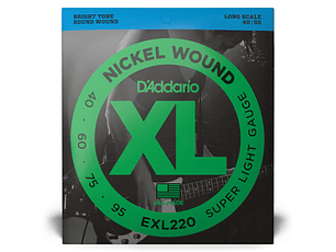 D'Addario EXL220 XL 40-95 LONG SCALE