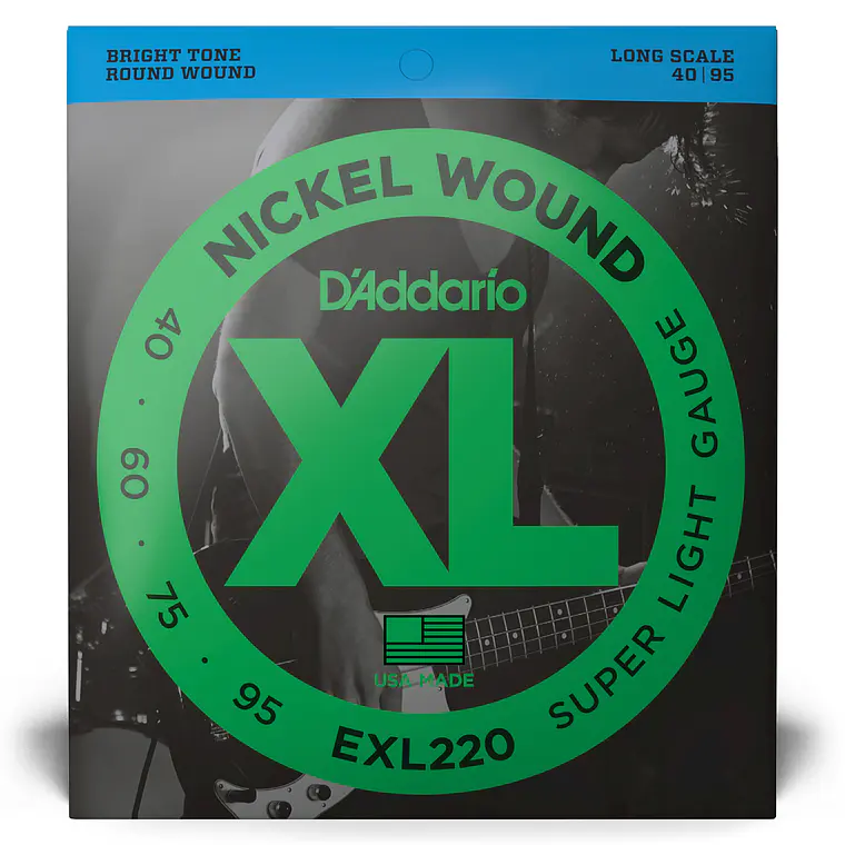 D'Addario EXL220 XL 40-95 LONG SCALE 1