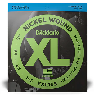 D'Addario EXL165 XL 45-105 Long scale