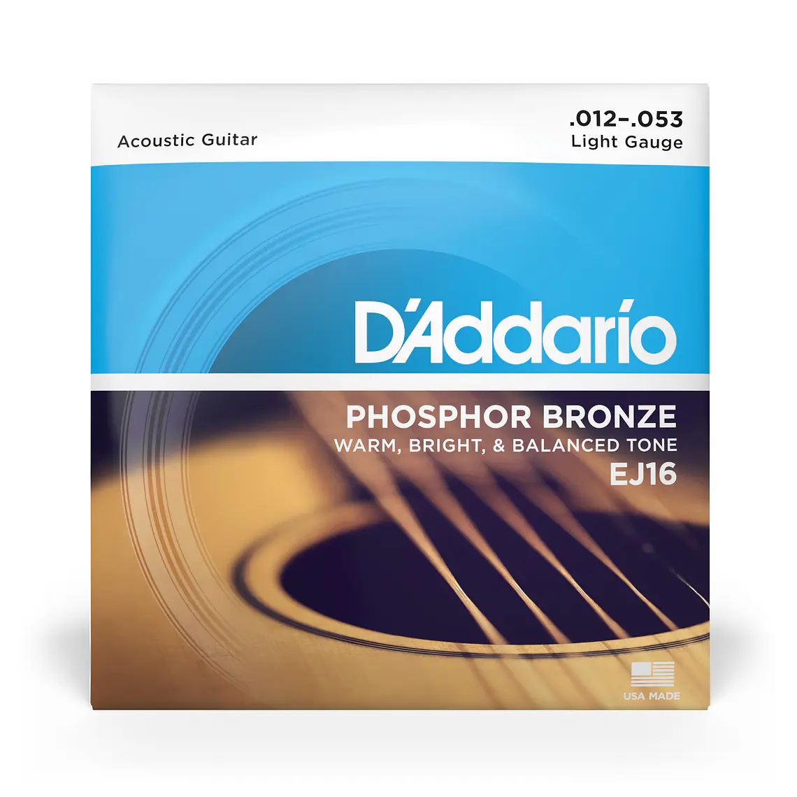 D'Addario EJ16 Phosphor Bronze Light 1