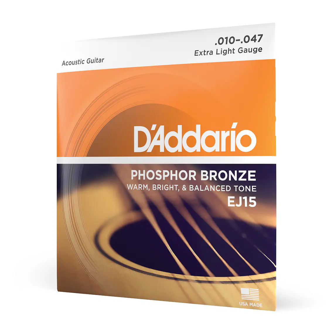 D'Addario EJ15 Phosphor Bronze Extra Light 10-47 3