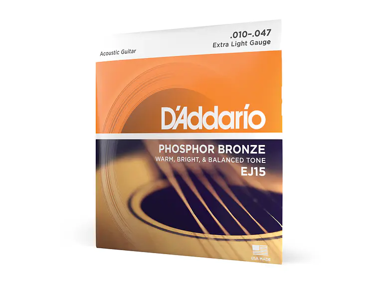 D'Addario EJ15 Phosphor Bronze Extra Light 10-47 3