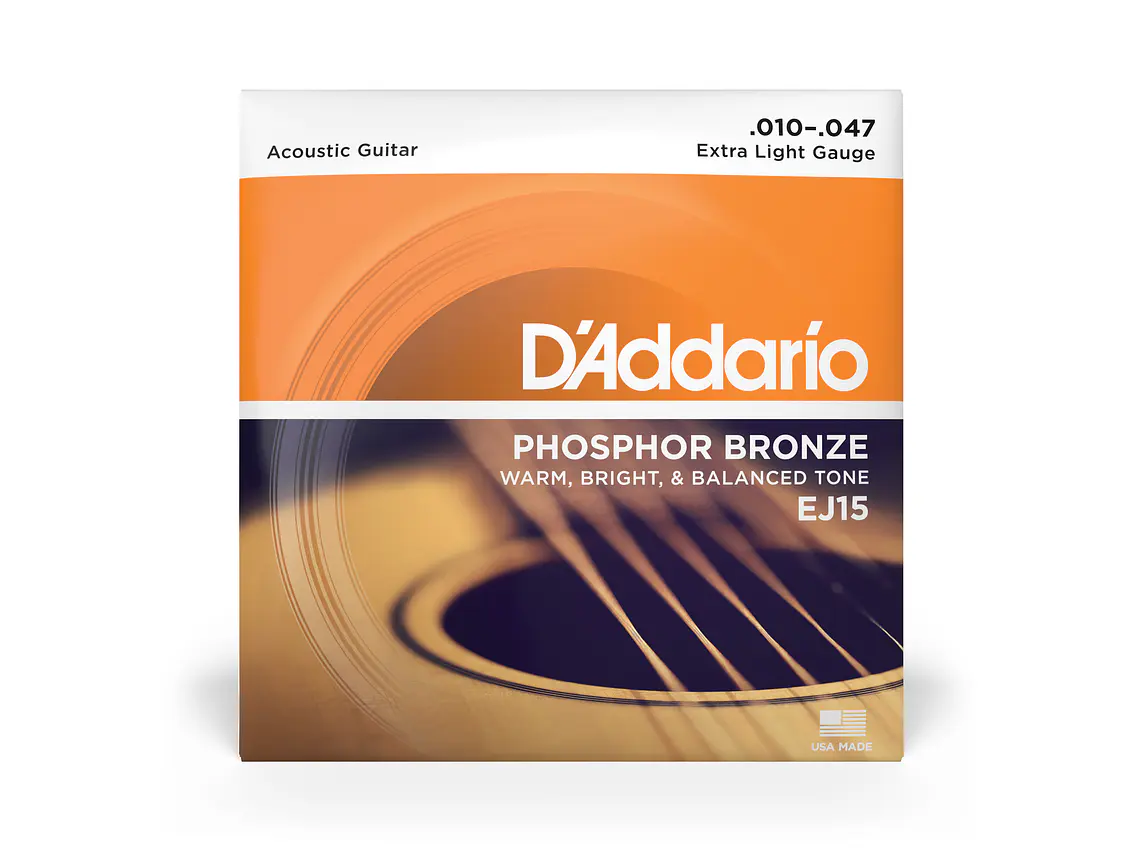 D'Addario EJ15 Phosphor Bronze Extra Light 10-47 1
