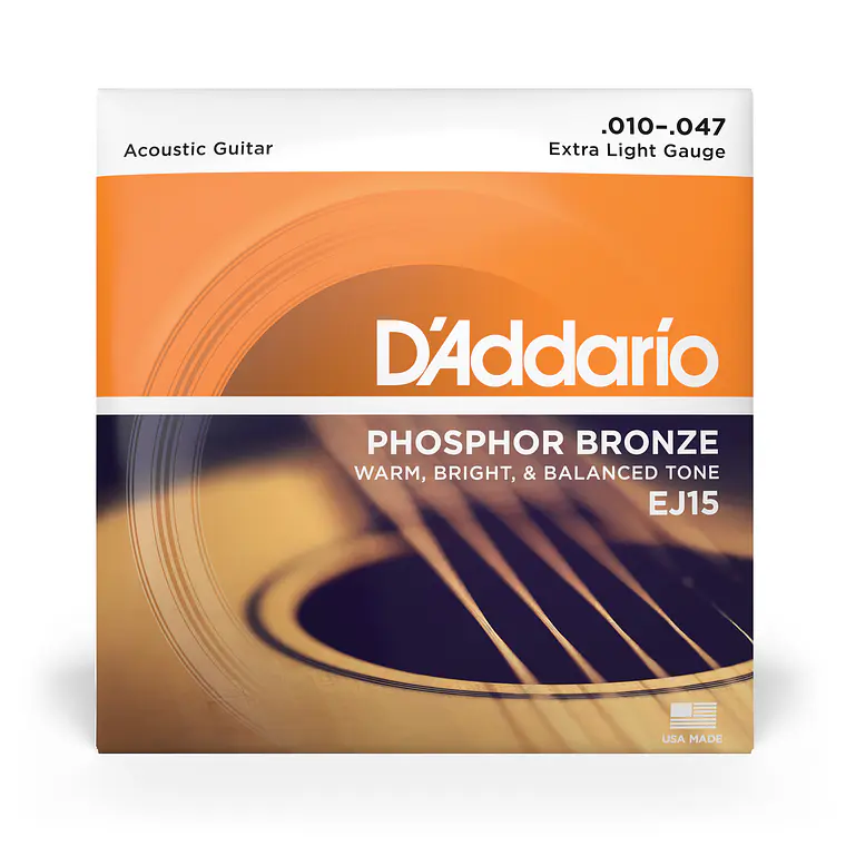 D'Addario EJ15 Phosphor Bronze Extra Light 10-47 1