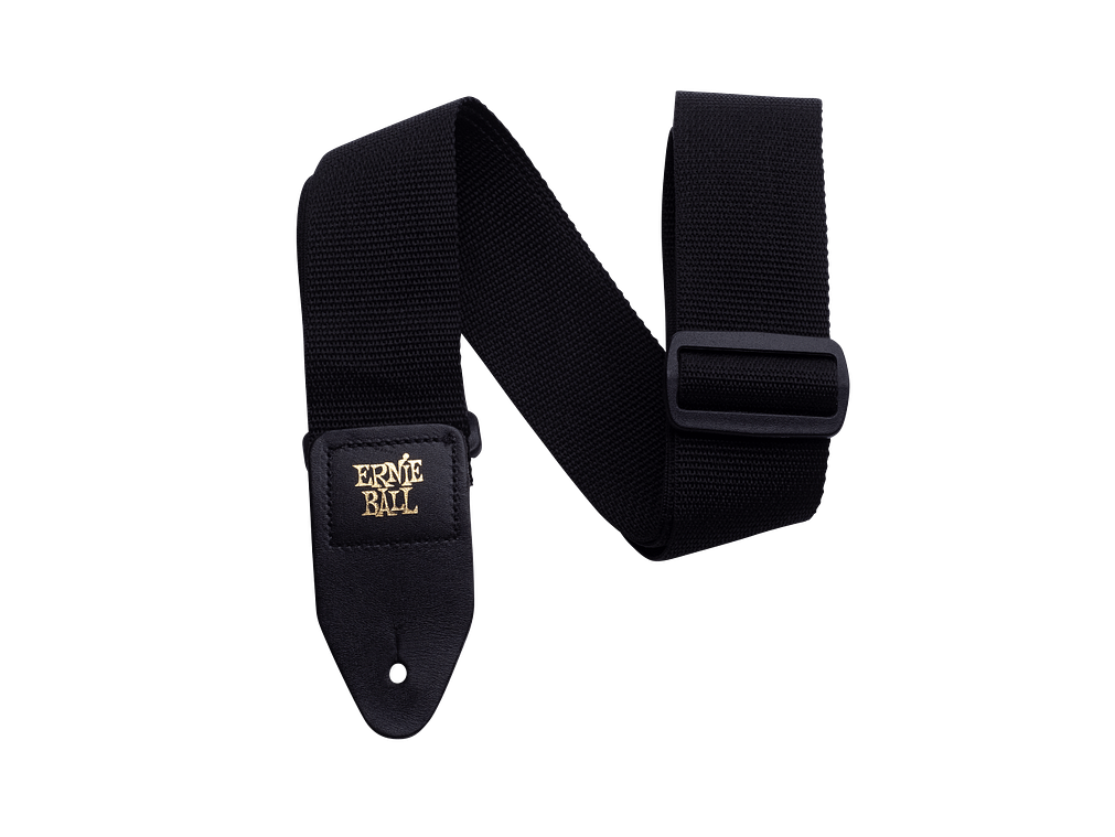 Ernie Ball Polypro - preta - correia de guitarra e baixo 1