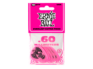 Ernie Ball Everlast 0.60mm - Pack 12 unidades -  Rosa