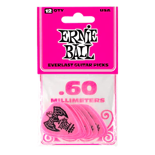 Ernie Ball Everlast 0.60mm - Pack 12 unidades -  Rosa
