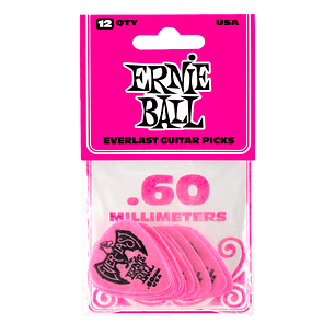 Ernie Ball Everlast 0.60mm - Pack 12 unidades -  Rosa