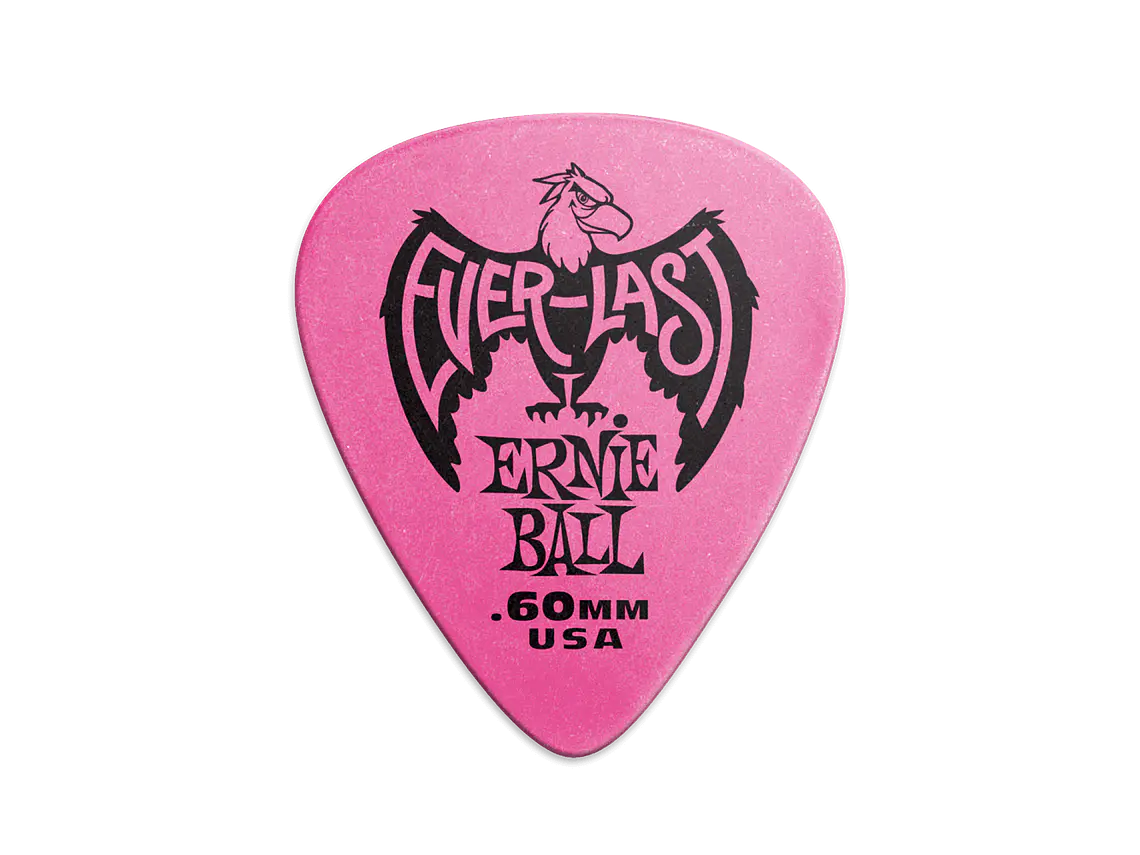 Ernie Ball Everlast 0.60mm - Pack 12 unidades -  Rosa 2