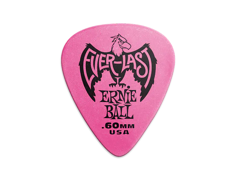 Ernie Ball Everlast 0.60mm - Pack 12 unidades -  Rosa 2