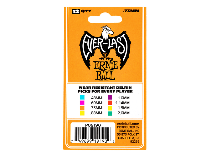 Ernie Ball Everlast 0.73mm - 12 unidades  3
