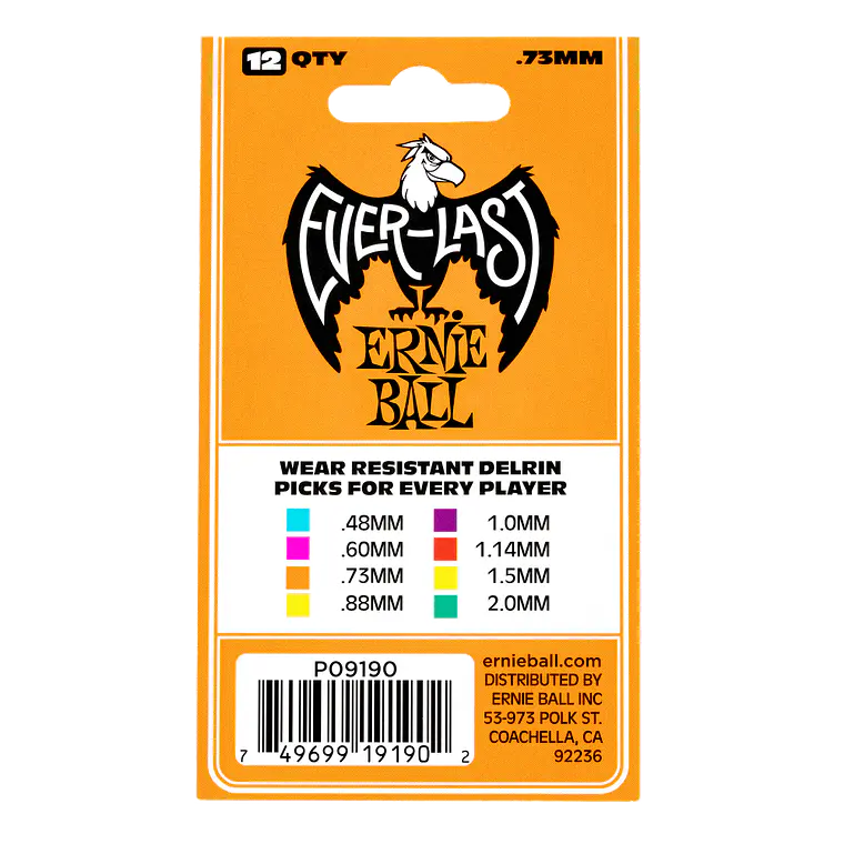 Ernie Ball Everlast 0.73mm - 12 unidades  3