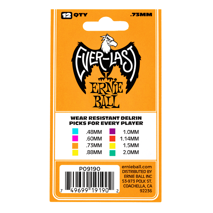 Ernie Ball Everlast 0.73mm - 12 unidades  3