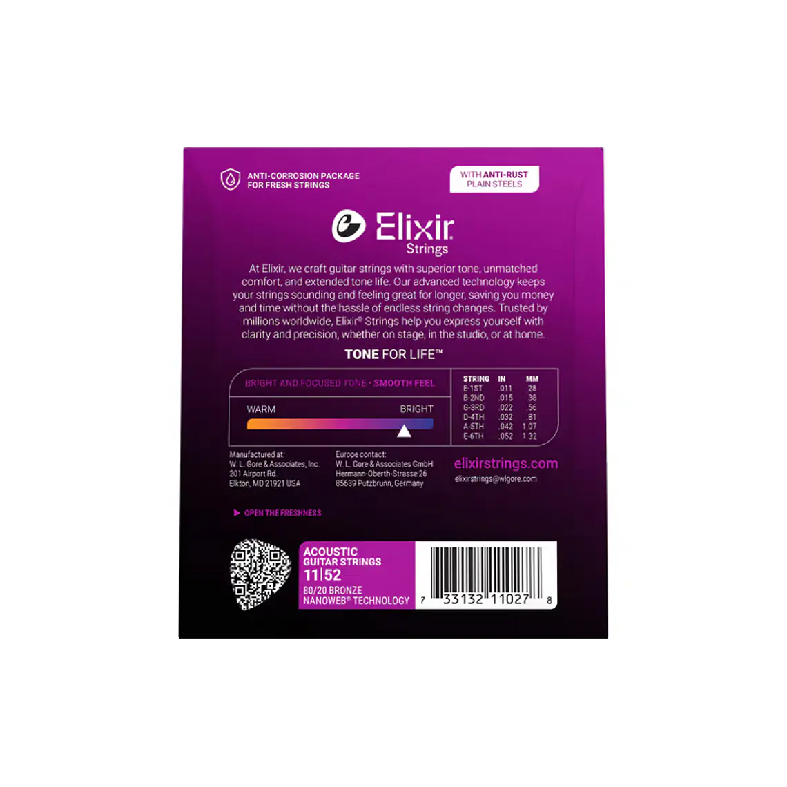 Elixir Nanoweb Custom Light 11-52 2