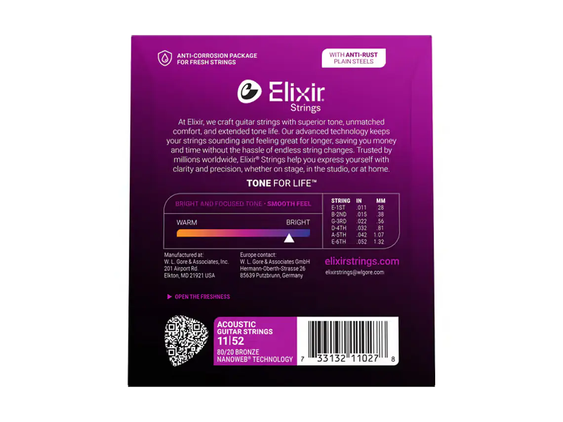 Elixir Nanoweb Custom Light 11-52 2
