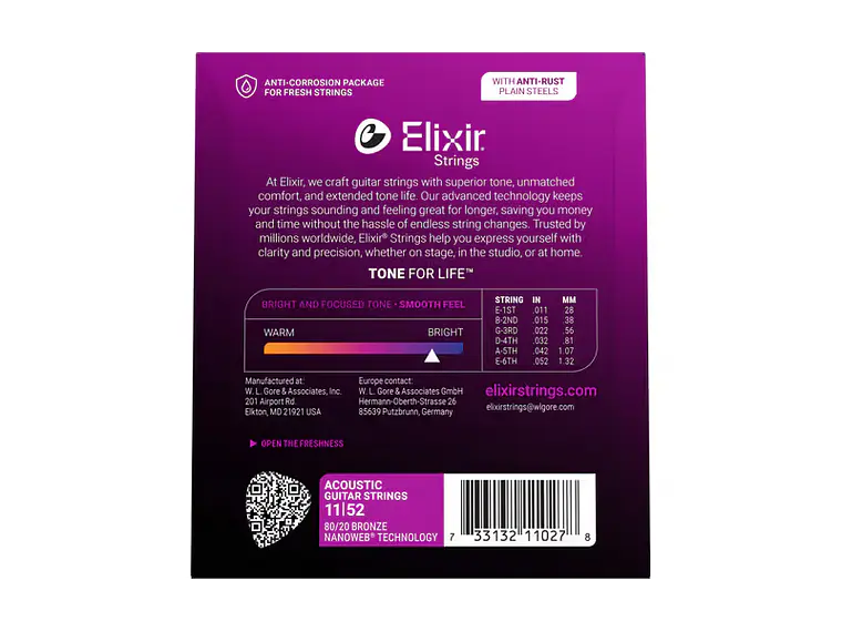 Elixir Nanoweb Custom Light 11-52 2