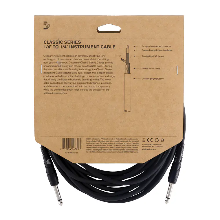 D'Addario PW-CGT-20 3