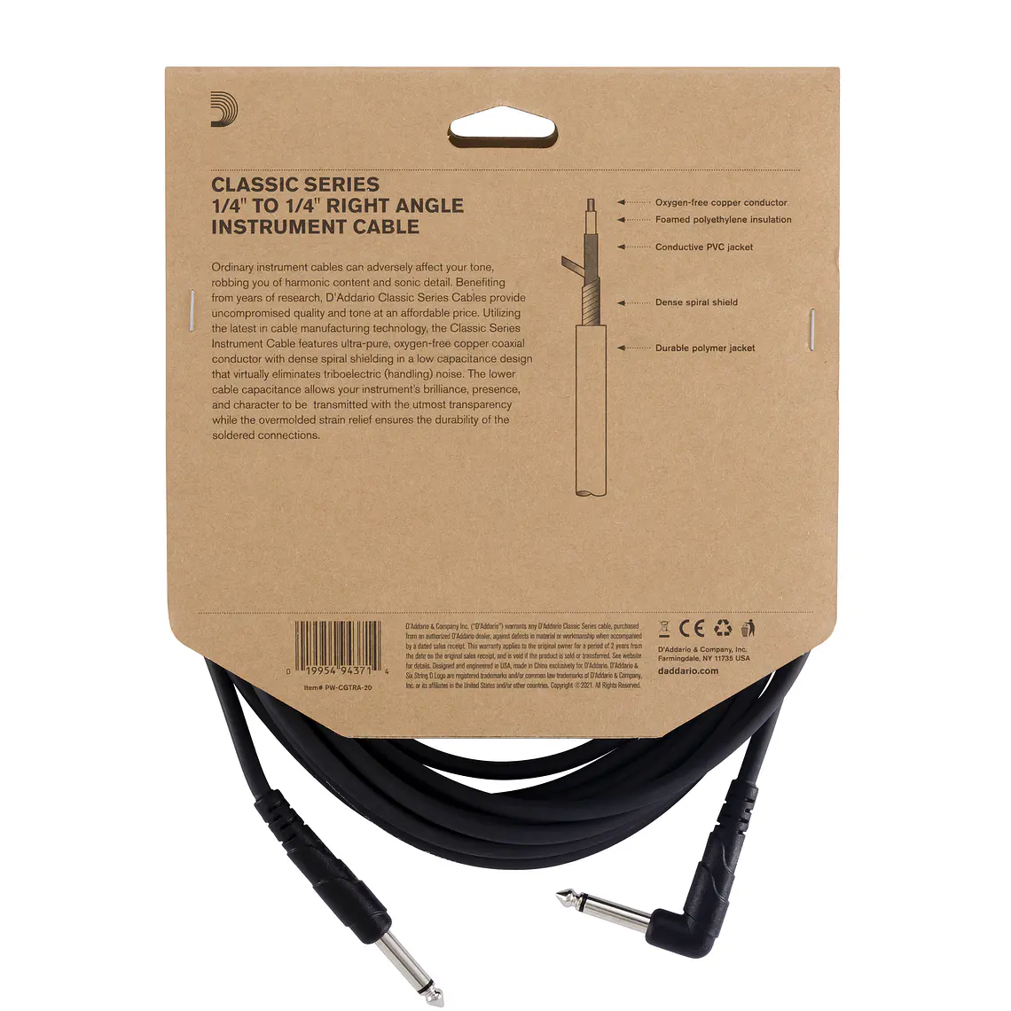 D'Addario PW-CGTRA-20 -  6 metros 3