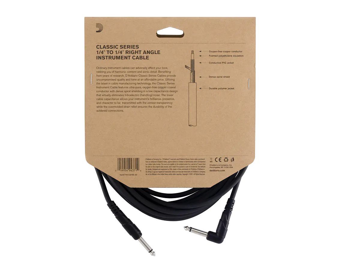 D'Addario PW-CGTRA-20 -  6 metros 3