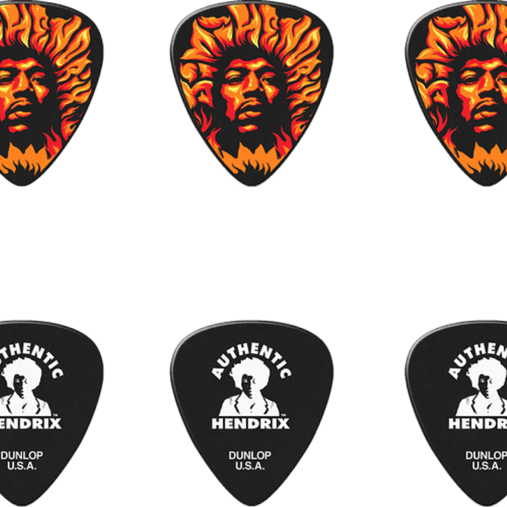 Dunlop Jimi Hendrix Voodo Fire - 6 unidades 3
