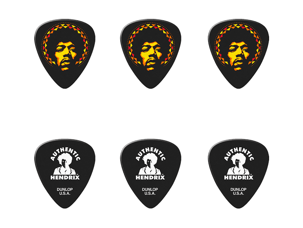 Palhetas SIGNATURE JIMI HENDRIX AURA MANDALA - 6 unidades 2