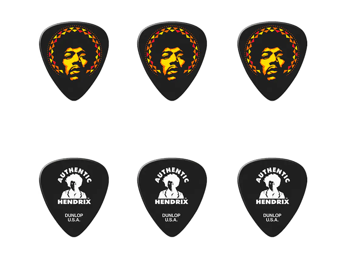 Palhetas Jimi Hendrix Aura Mandala - 6 unids. 2