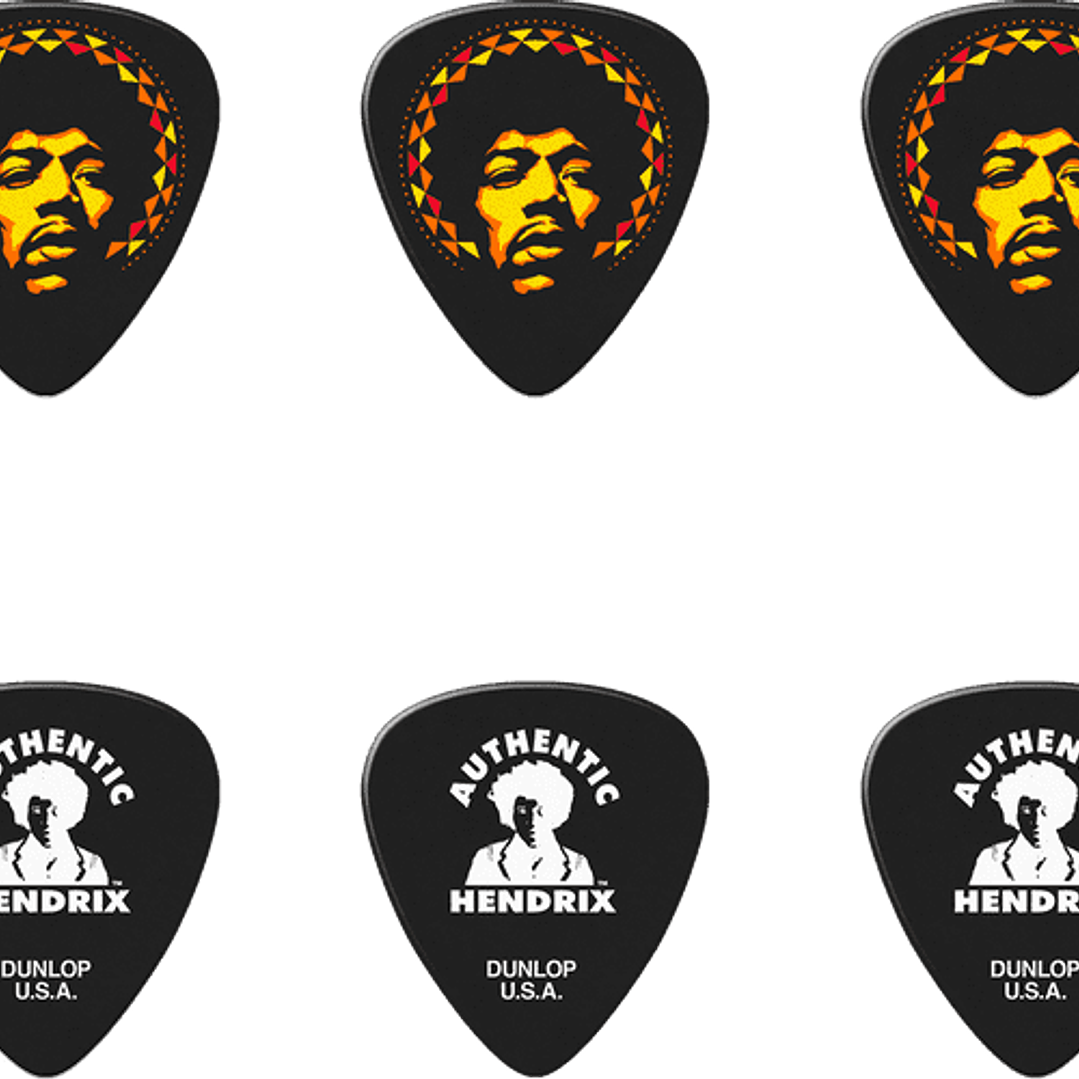 Palhetas SIGNATURE JIMMY HENDRIX AURA MANDALA - 6 unidades 2