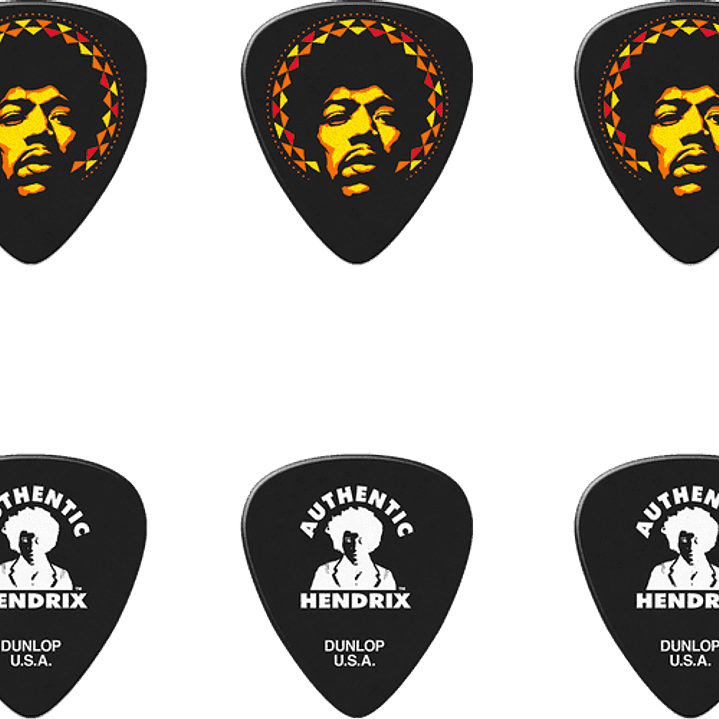 Palhetas SIGNATURE JIMMY HENDRIX AURA MANDALA - 6 unidades 2