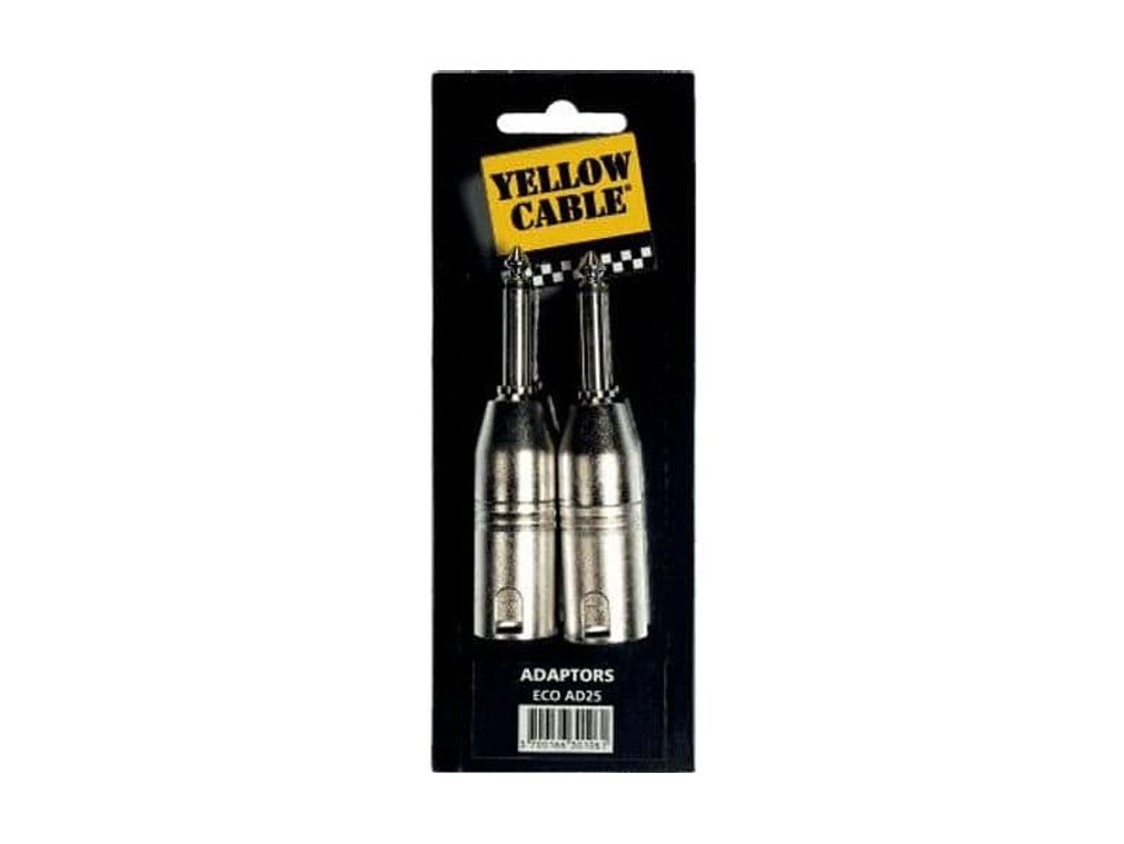 ADAPTADOR DE 1/4” MONO MACHO A 2 XLR MACHO - C 1