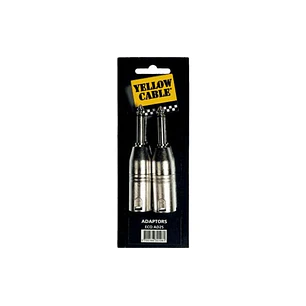 Adaptador de 1/4” mono macho a 2 XLR macho - c