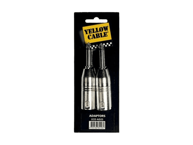 ADAPTADOR DE 1/4” MONO MACHO A 2 XLR MACHO - C 1