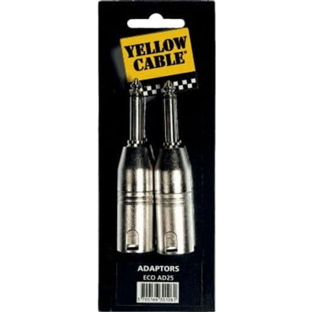 ADAPTADOR DE 1/4” MONO MACHO A 2 XLR MACHO - C 1