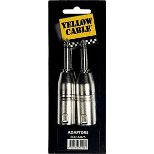 ADAPTADOR DE 1/4” MONO MACHO A 2 XLR MACHO - C