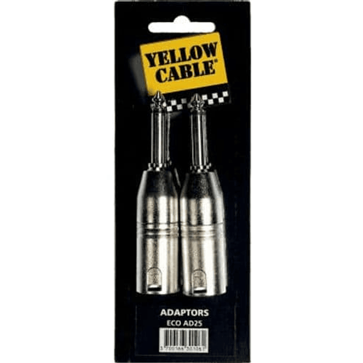 ADAPTADOR DE 1/4” MONO MACHO A 2 XLR MACHO - C 1