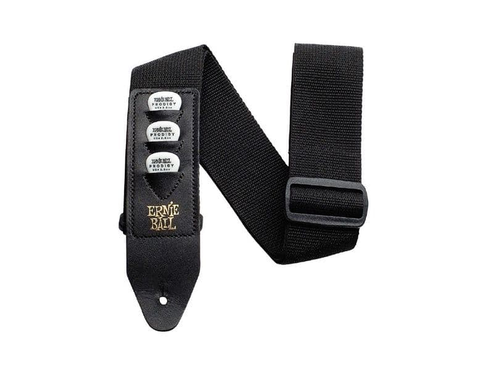 Correia Ernie Ball GUIT/ BAIXO POLYPRO com suporte para palhetas 1