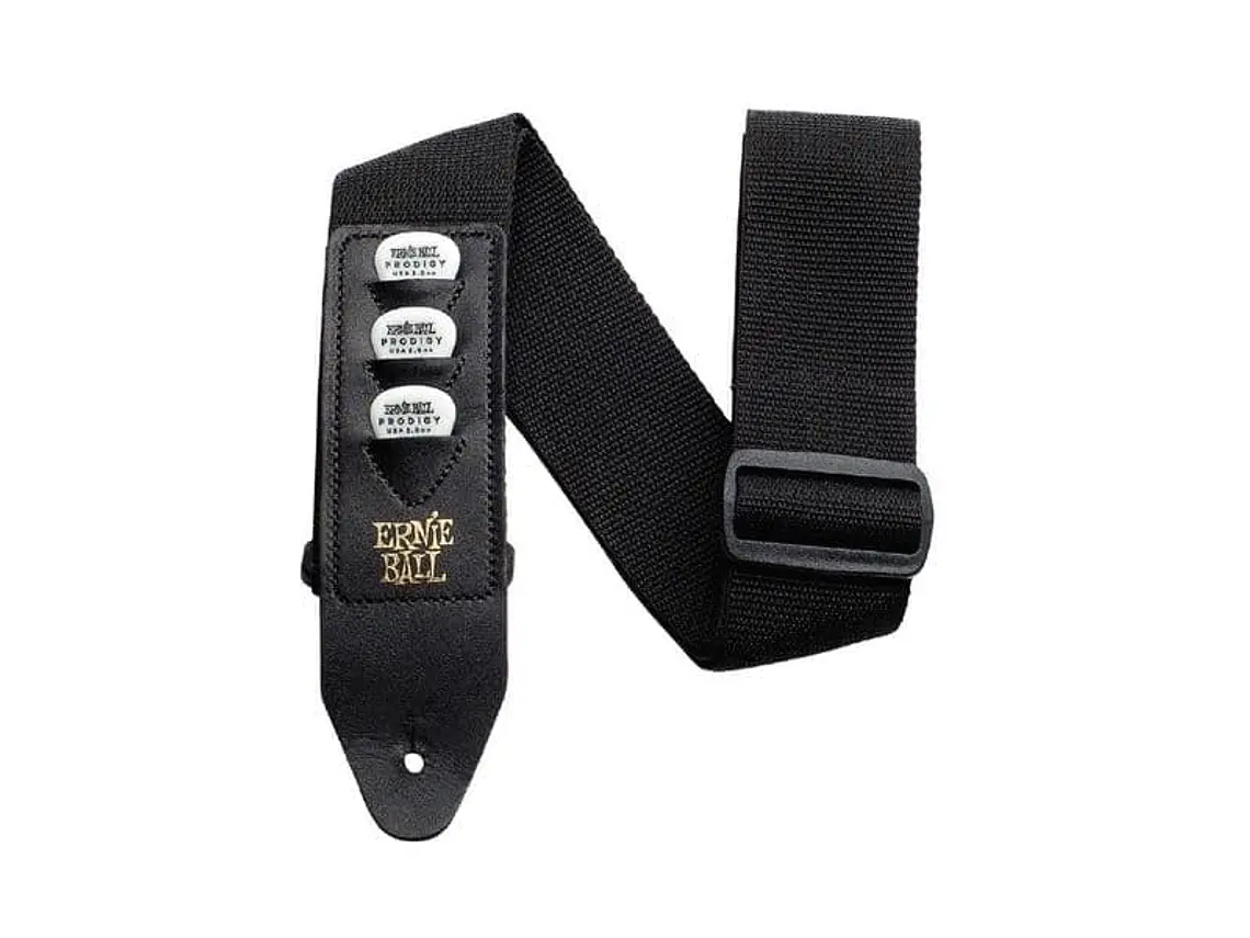 Correia Ernie Ball GUIT/ BAIXO POLYPRO com suporte para palhetas 1