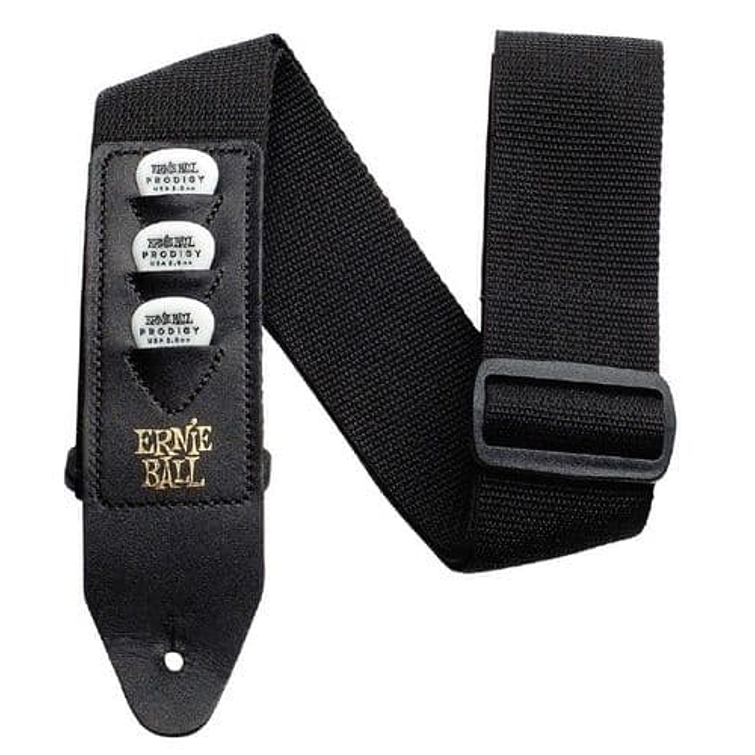 Correia Ernie Ball GUIT/ BAIXO POLYPRO com suporte para palhetas 1