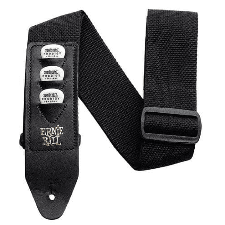 Correia Ernie Ball GUIT/ BAIXO POLYPRO com suporte para palhetas 1