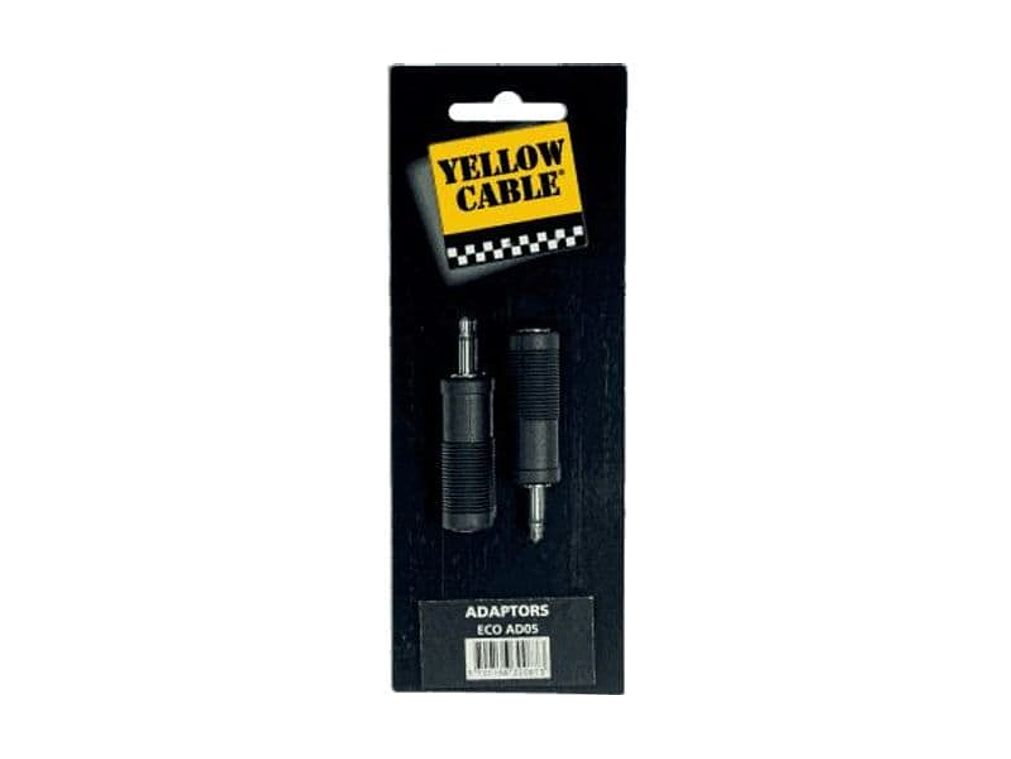 ADAPTADOR DE JACK MACHO MONO DE 3.5 MM A JACK FÊMEA MONO DE 6.5 MM 1